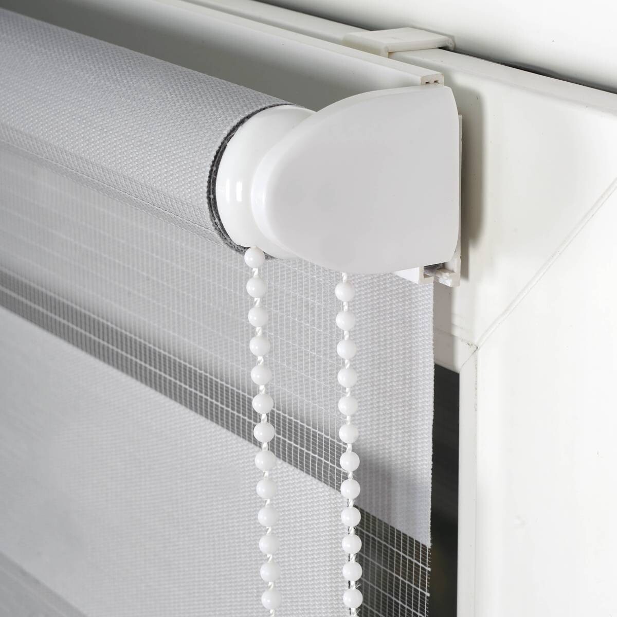 Doppelrollo Just grau B/L: ca. 70x210 cm