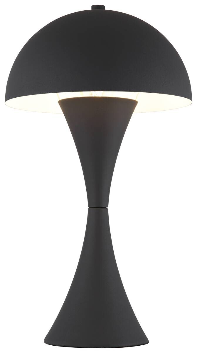 GLOBO Tischleuchte schwarz Metall H/D: ca. 36,1x20 cm E27 1 Brennstellen