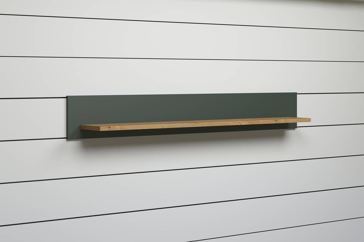 Wandboard Stanton tannengrün Eiche Evoke Coast Nachbildung B/H/T: ca. 156x22x22 cm