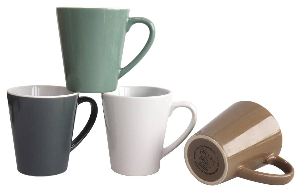 POCOline Kaffeebecher sortiert Steingut