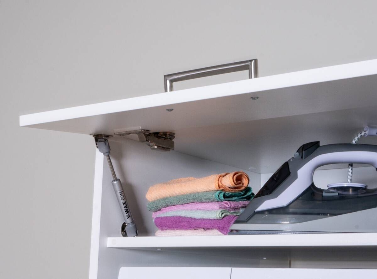 Washcab Waschmaschinenturm weiß Holzwerkstoff