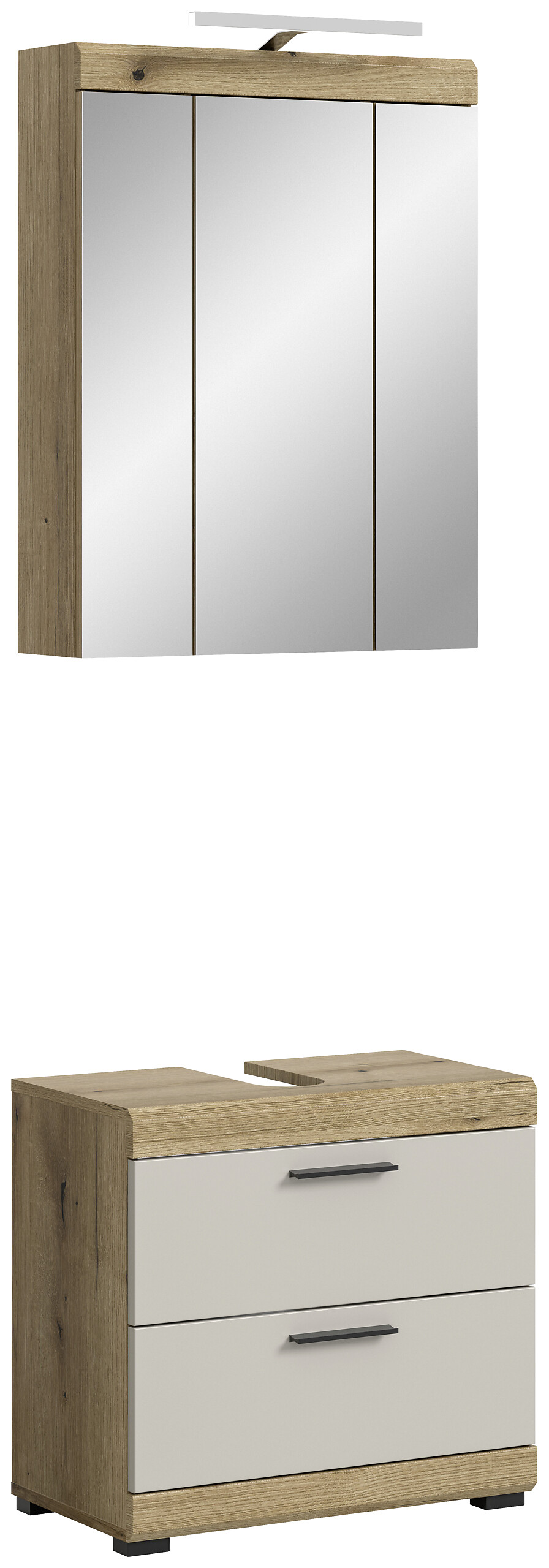 Badezimmer-Set Scout Evoke Oak Nachbildung Kaschmirgrau Nachbildung B/H/T: ca. 60x191x34 cm