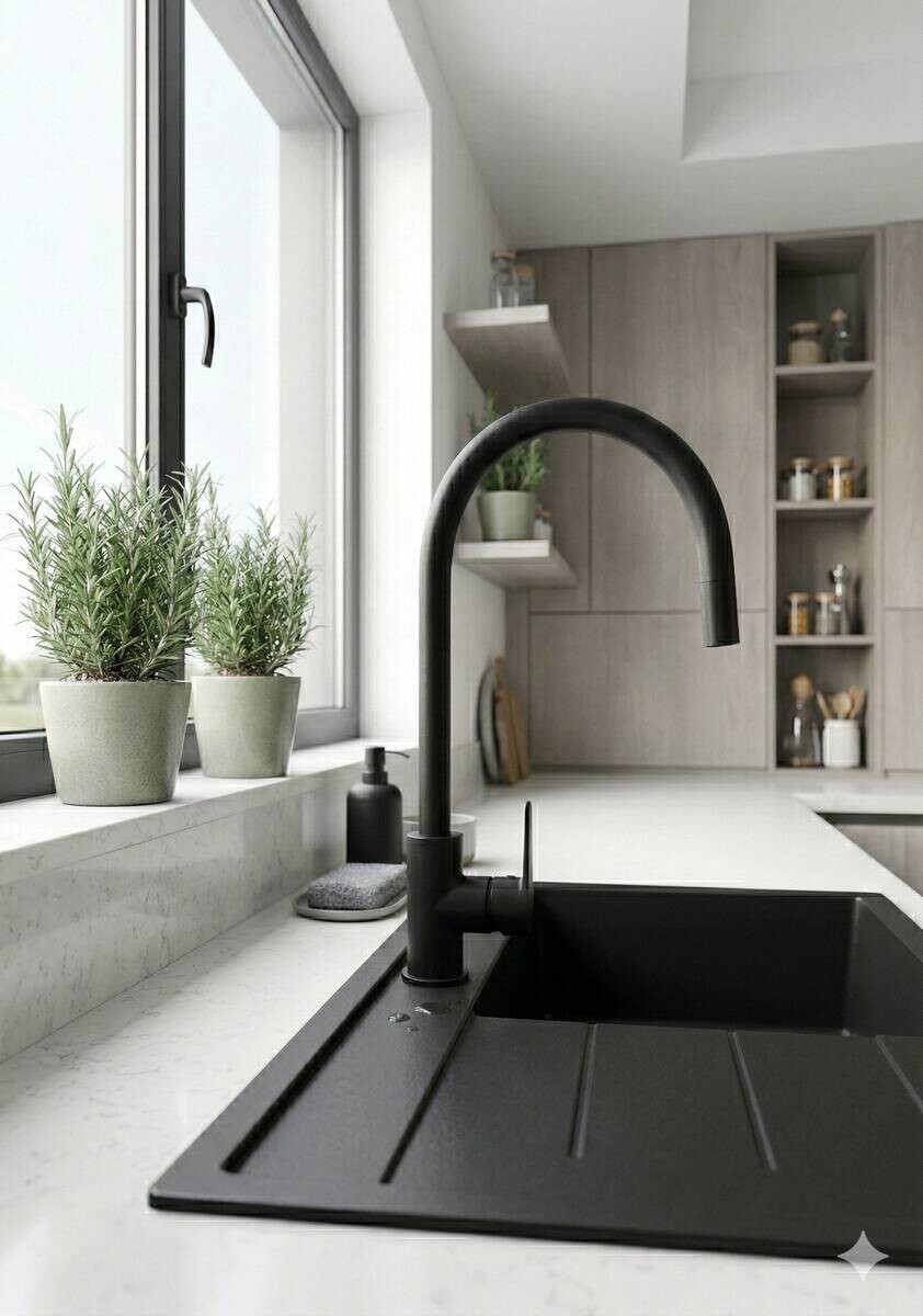 Spültisch-Armatur Acton mattschwarz Spültisch-Armatur Acton mattschwarz