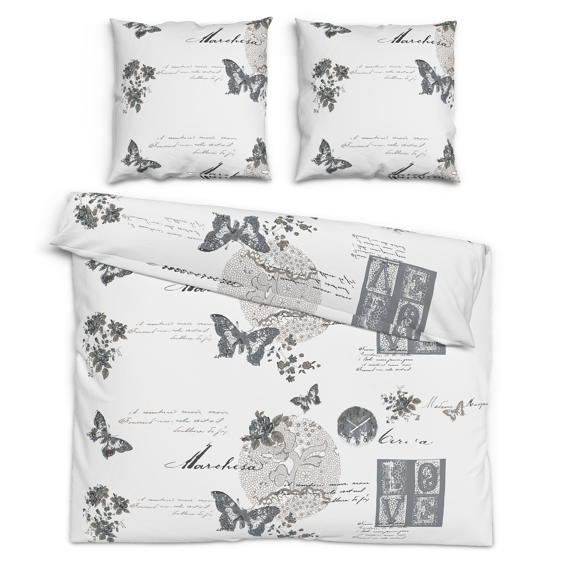 Baumwoll Bettwäsche Fleur Renforce