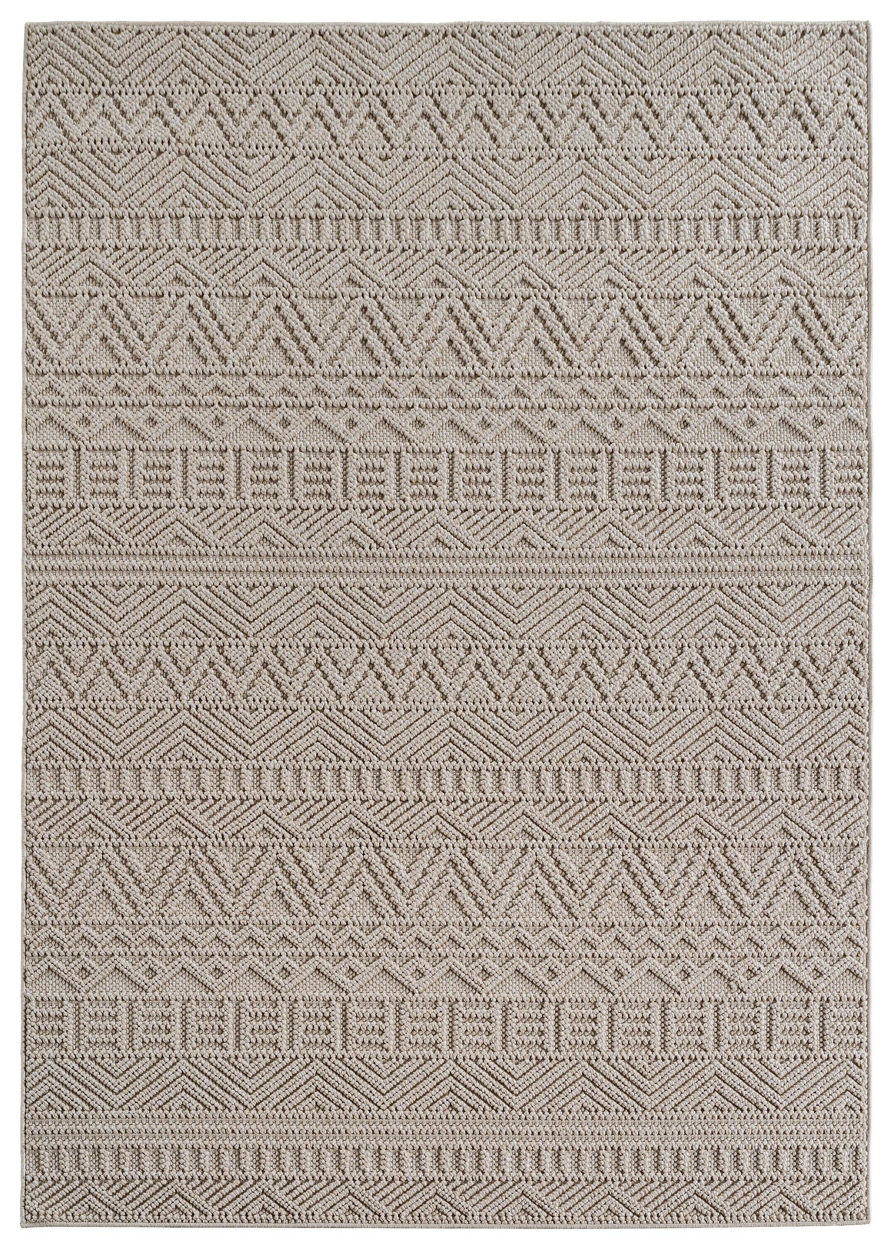 Ayyildiz Kurzflorteppich HELIX beige B/H/L: ca. 120x0,7x170 cm