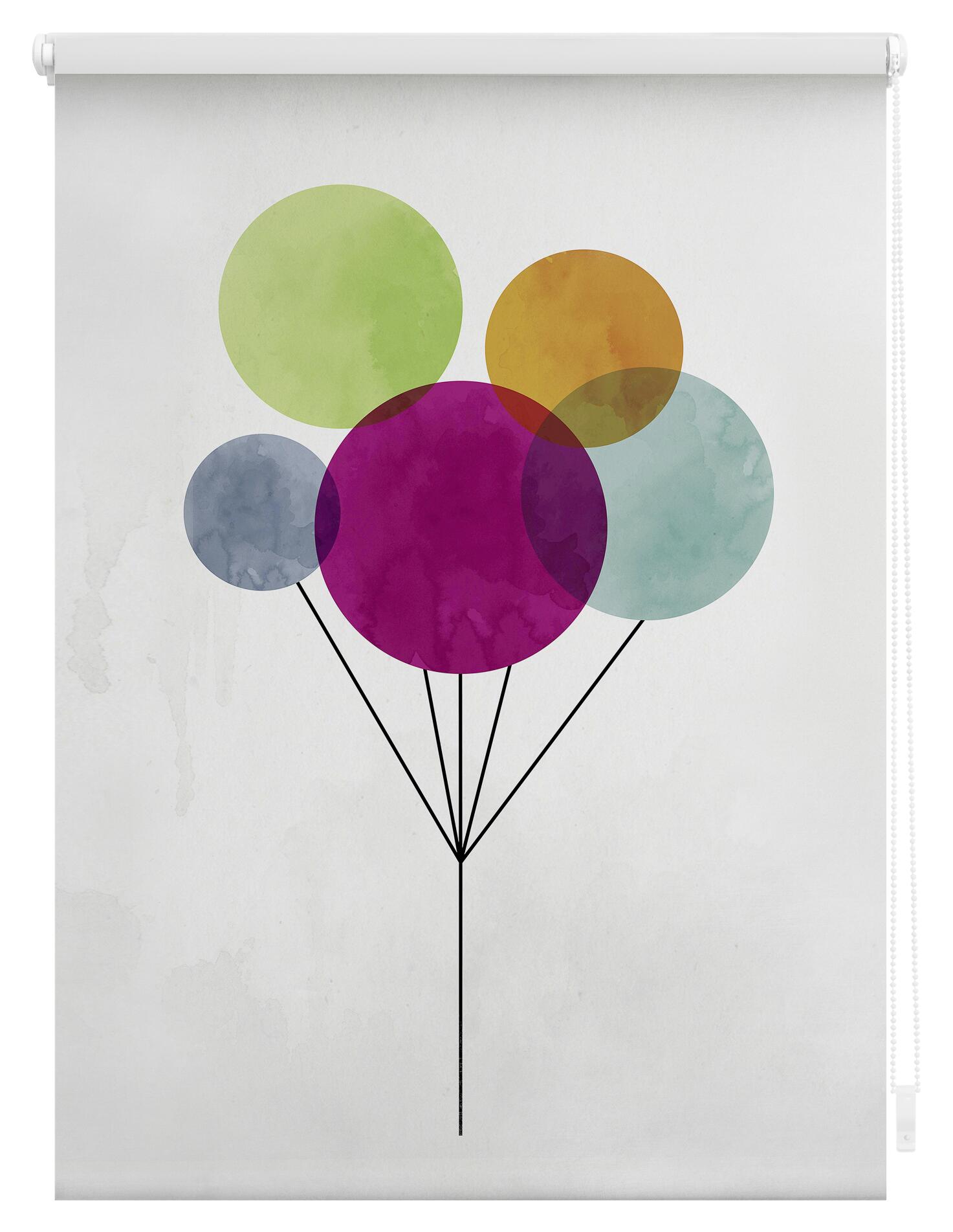 LICHTBLICK Verdunkelungsrollo Ballon bunt B/L: ca. 60x150 cm