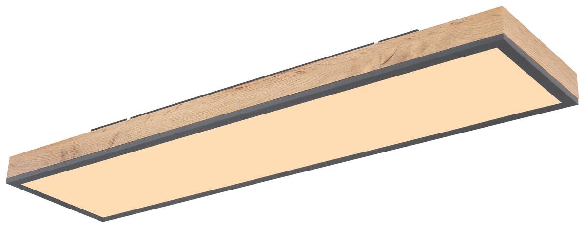 GLOBO LED-Deckenleuchte Graphit MDF Aluminium Acryl B/H/L: ca. 20x7,8x80 cm 1 Brennstellen