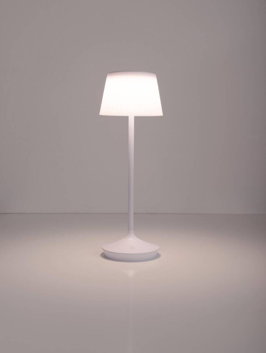 Näve Leuchten Tischleuchte 5310723 weiß Metall Kunststoff B/H/T: ca. 13x38x13 cm