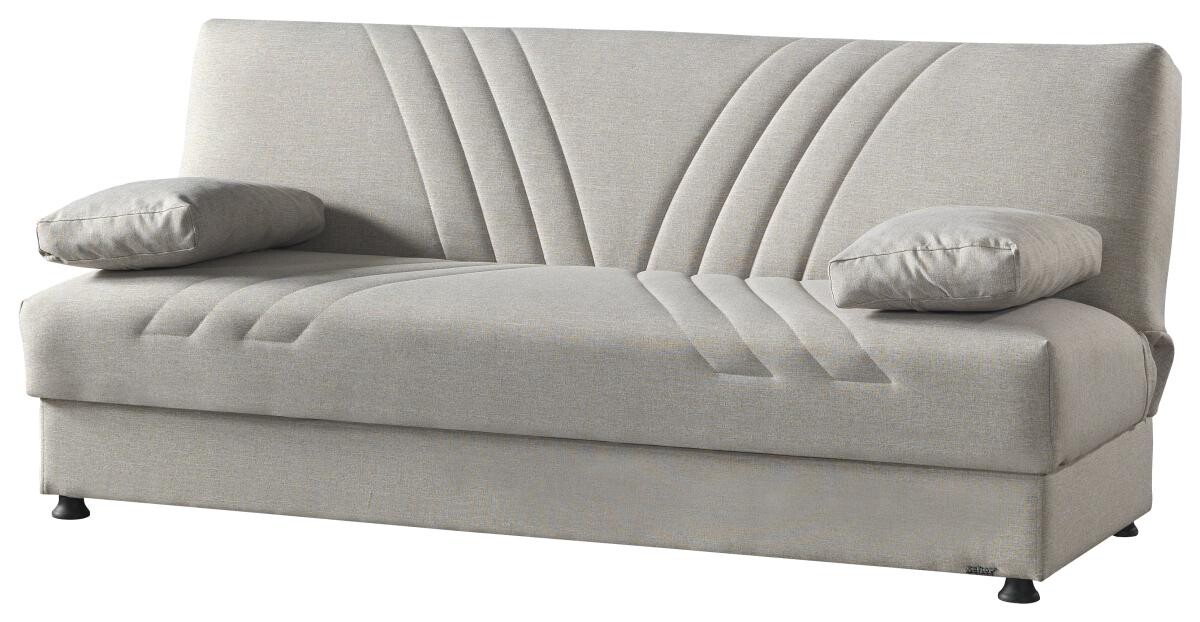 Schlafsofa Kemer beige Microfaser B/H/T: ca. 196x89x84 cm