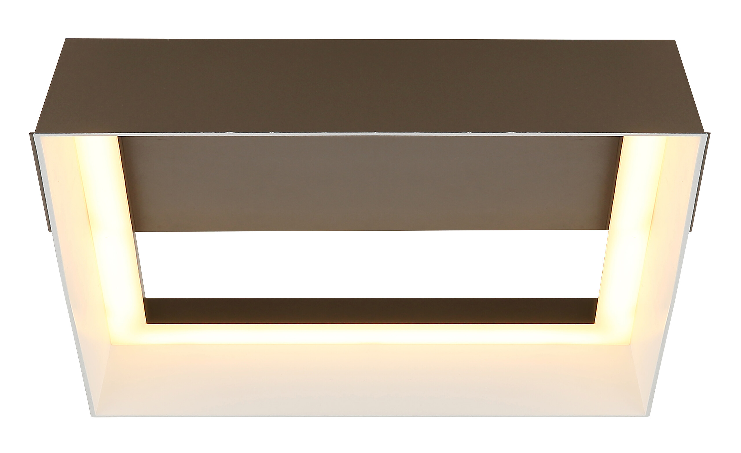 GLOBO Deckenleuchte kaffee Kunststoff Metall B/H/L: ca. 24x7,5x26 cm 1 Brennstellen