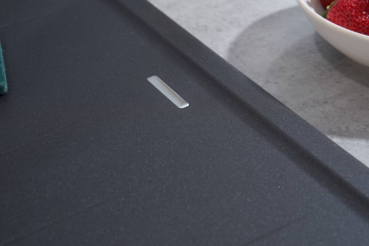 Respekta Einbauspüle Columbia 100 x 50 S schwarz Granitverbundmaterial B/H/T: ca. 100x18,5x50 cm