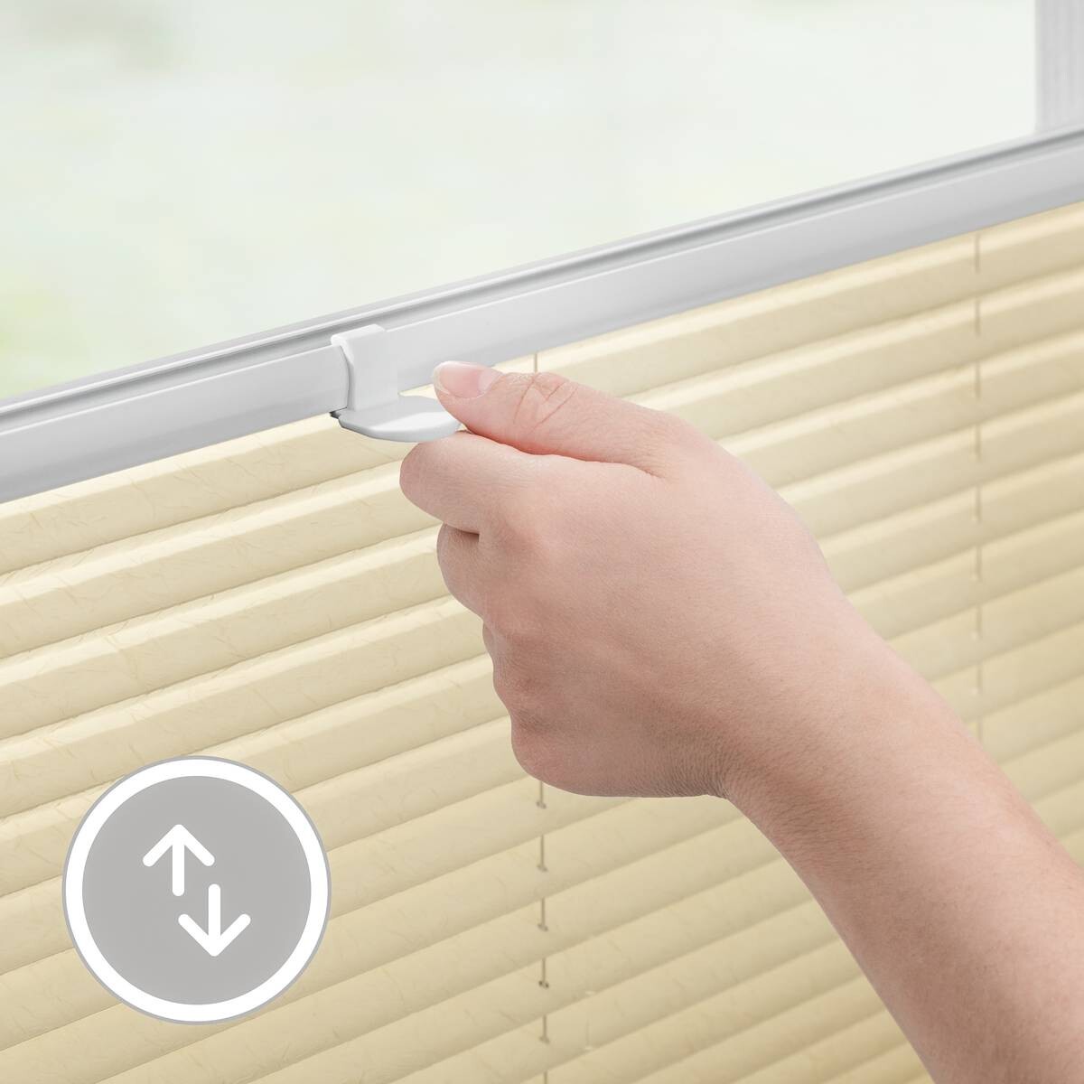 LICHTBLICK Spannplissee creme B/L: ca. 110x130 cm