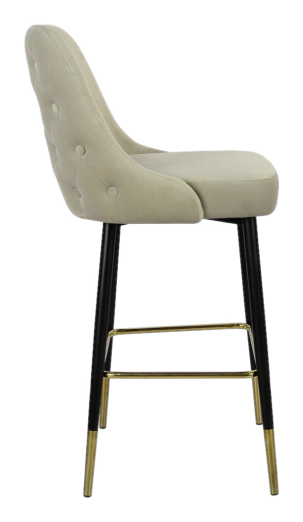 Barhocker Mojo 101 taupe Microfaser B/H/T: ca. 53x110x57 cm