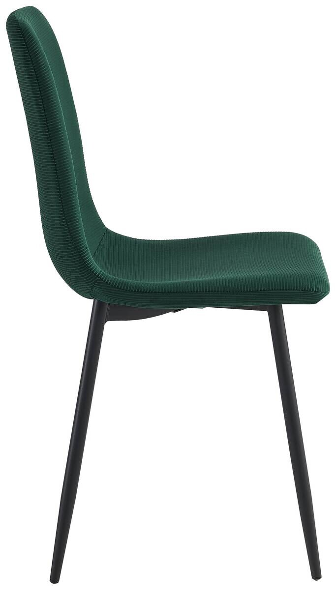 Stuhl Leipzig, 4er-Set moosgrün Microfaser B/H/T: ca. 44x92x54 cm