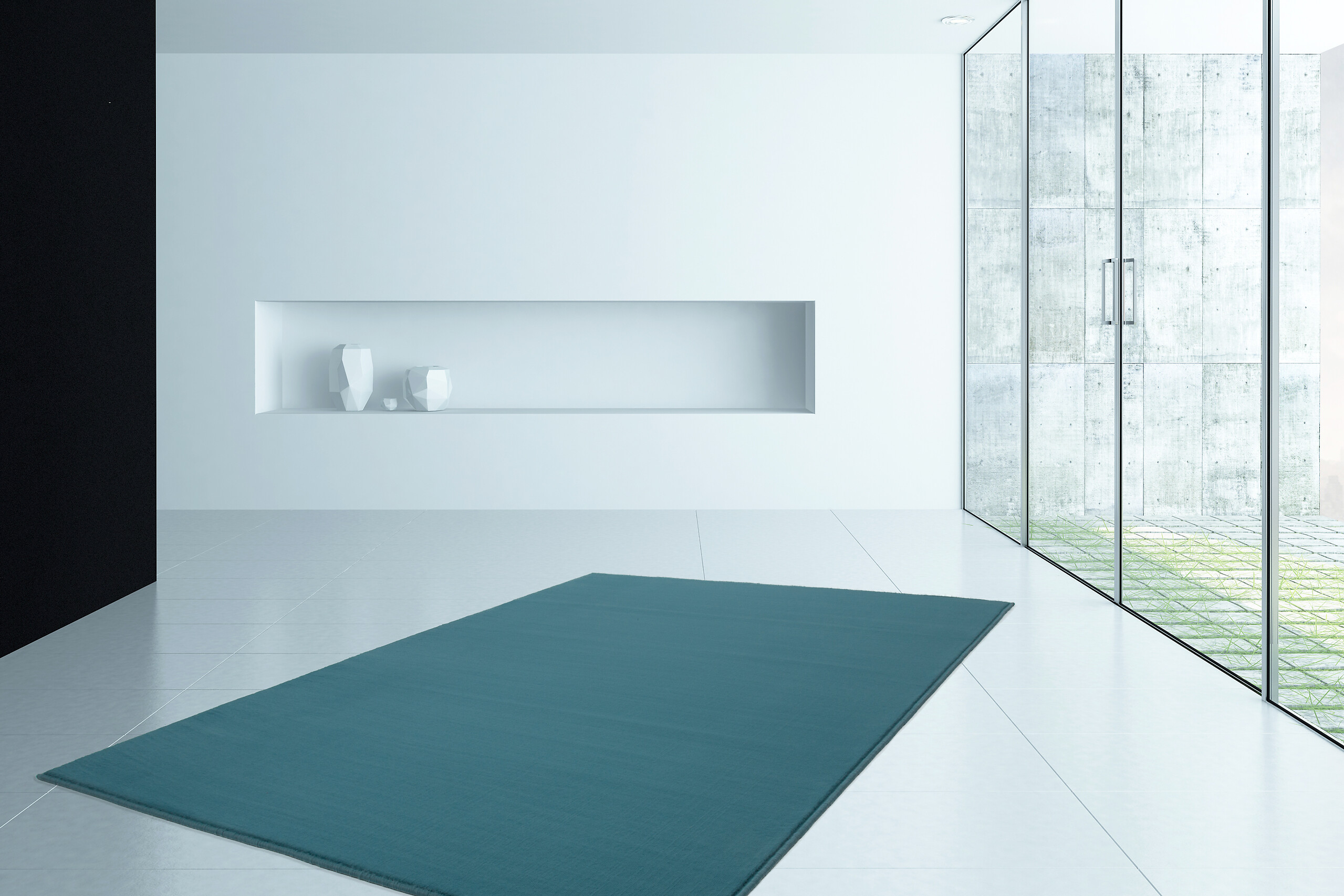 Kayoom Kurzflorteppich Passage 495 hellblau B/L: ca. 80x150 cm