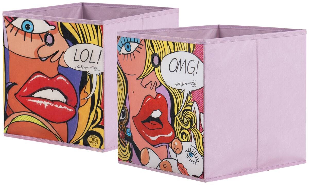 Stoffbox Stoffbox rosa B/H/T: ca. 32x32x32 cm