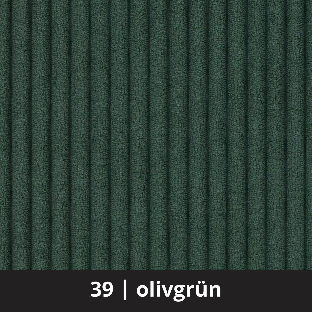 Ecksofa mit Bettfunktion und Bettkasten olive Microfaser B/H/T: ca. 288x78x179 cm