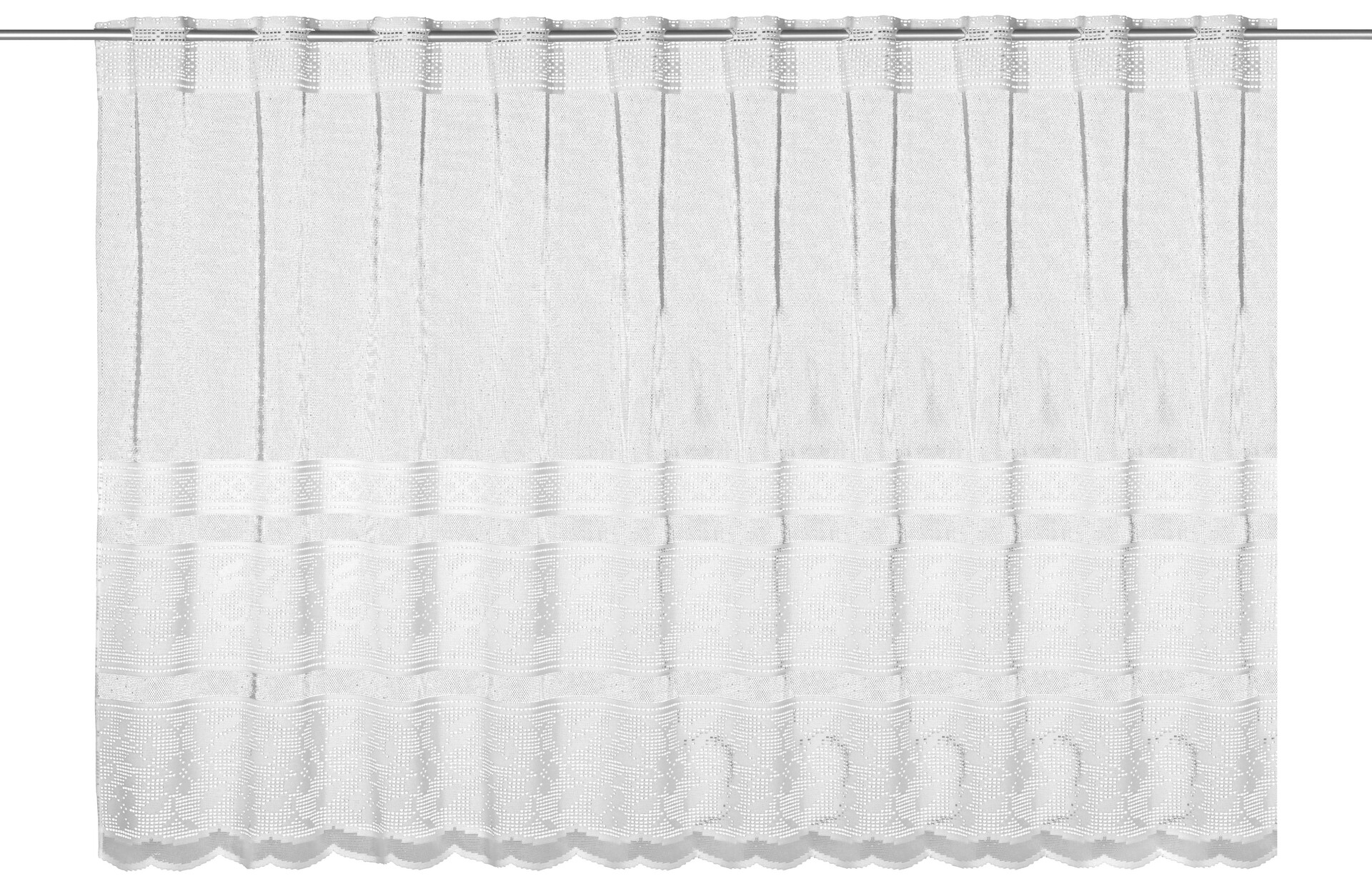 creative lifestyle Scheibengardine Elsa weiß B/L: ca. 150x90 cm