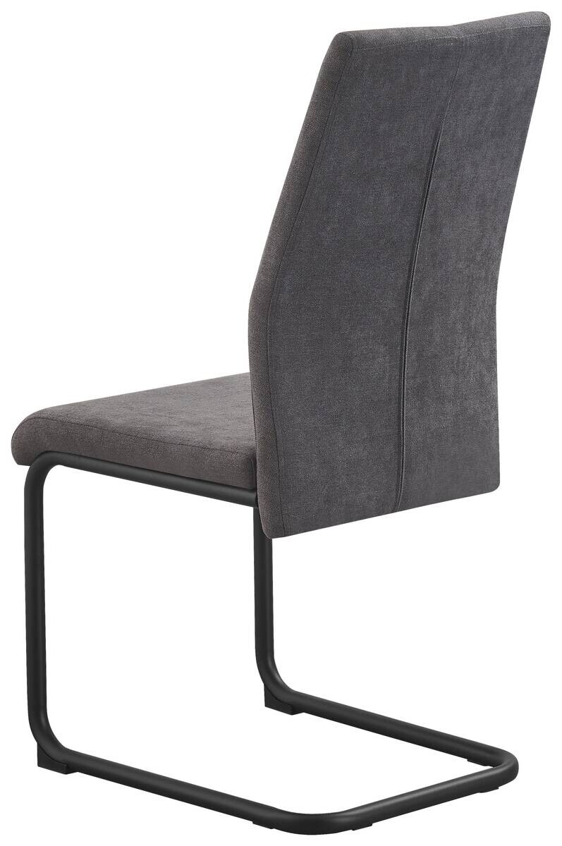 Schwingstuhl Noemi grau Microfaser B/H/T: ca. 44x96x57 cm