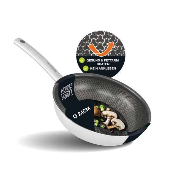 Moritz & Moritz Pfanne silber Edelstahl