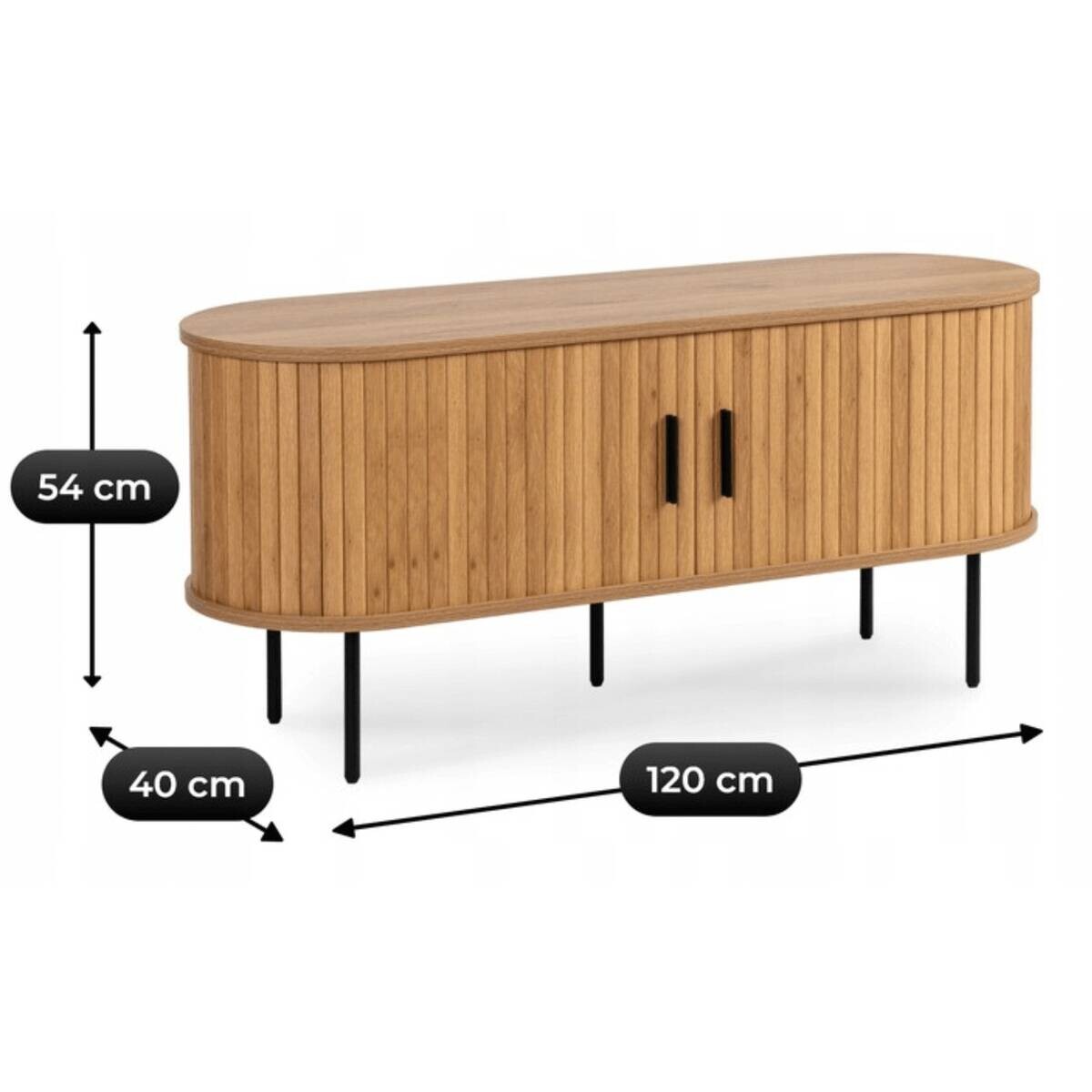 Lowboard SELVA Eiche Sonoma Nachbildung B/H/T: ca. 120x54x60 cm