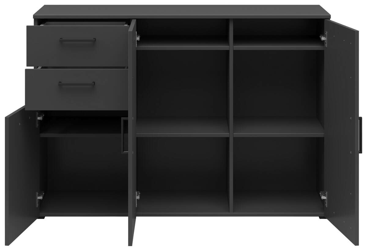 Kommode Multi-Stauraum Typ 28 anthrazit B/H/T: ca. 120x83x40 cm