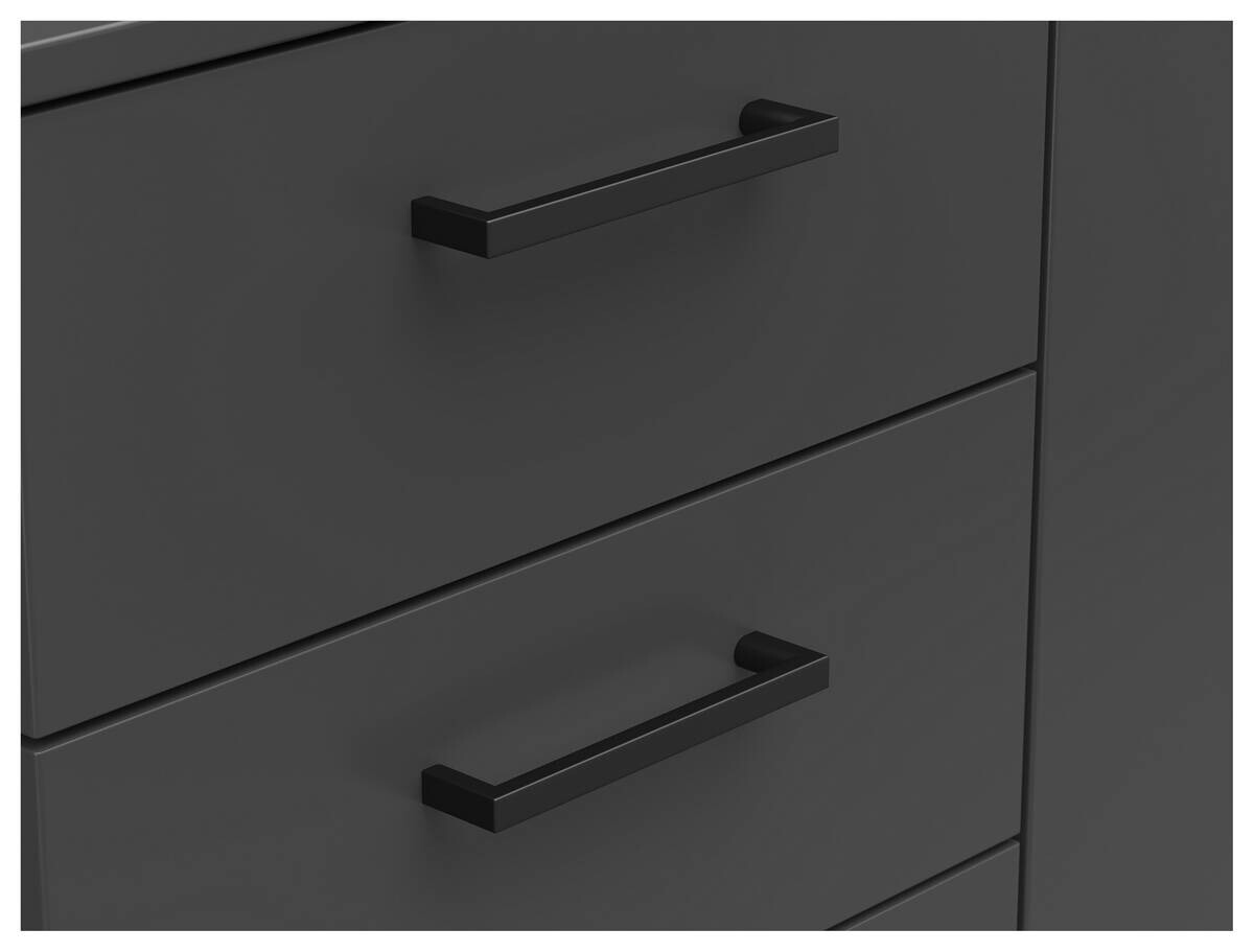 Kommode Multi-Stauraum Typ 28 anthrazit B/H/T: ca. 120x83x40 cm