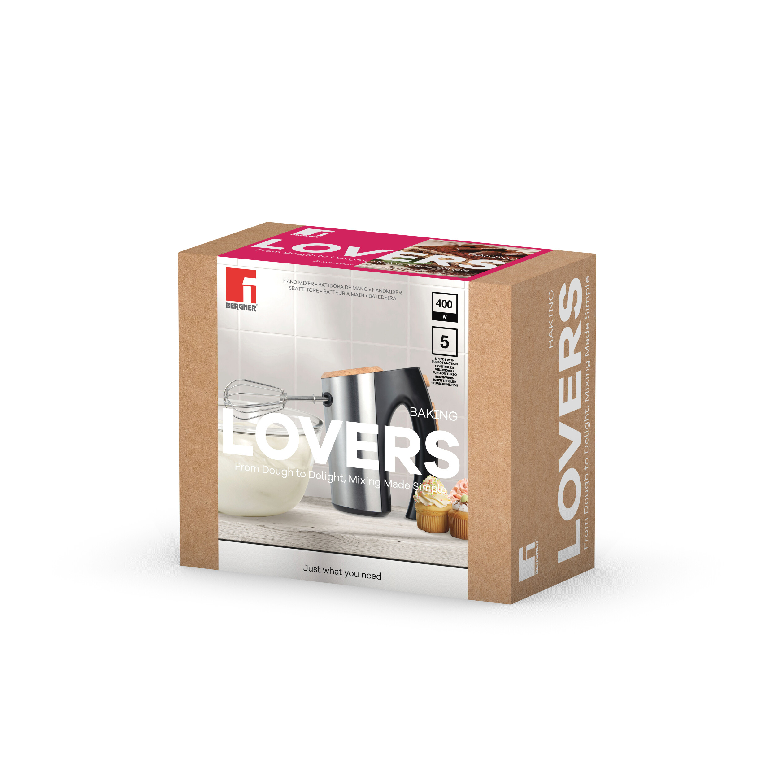 BERGNER Handmixer schwarz silber B/H/L: ca. 10x17,3x20 cm BERGNER Handmixer schwarz silber B/H/L: ca. 10x17,3x20 cm