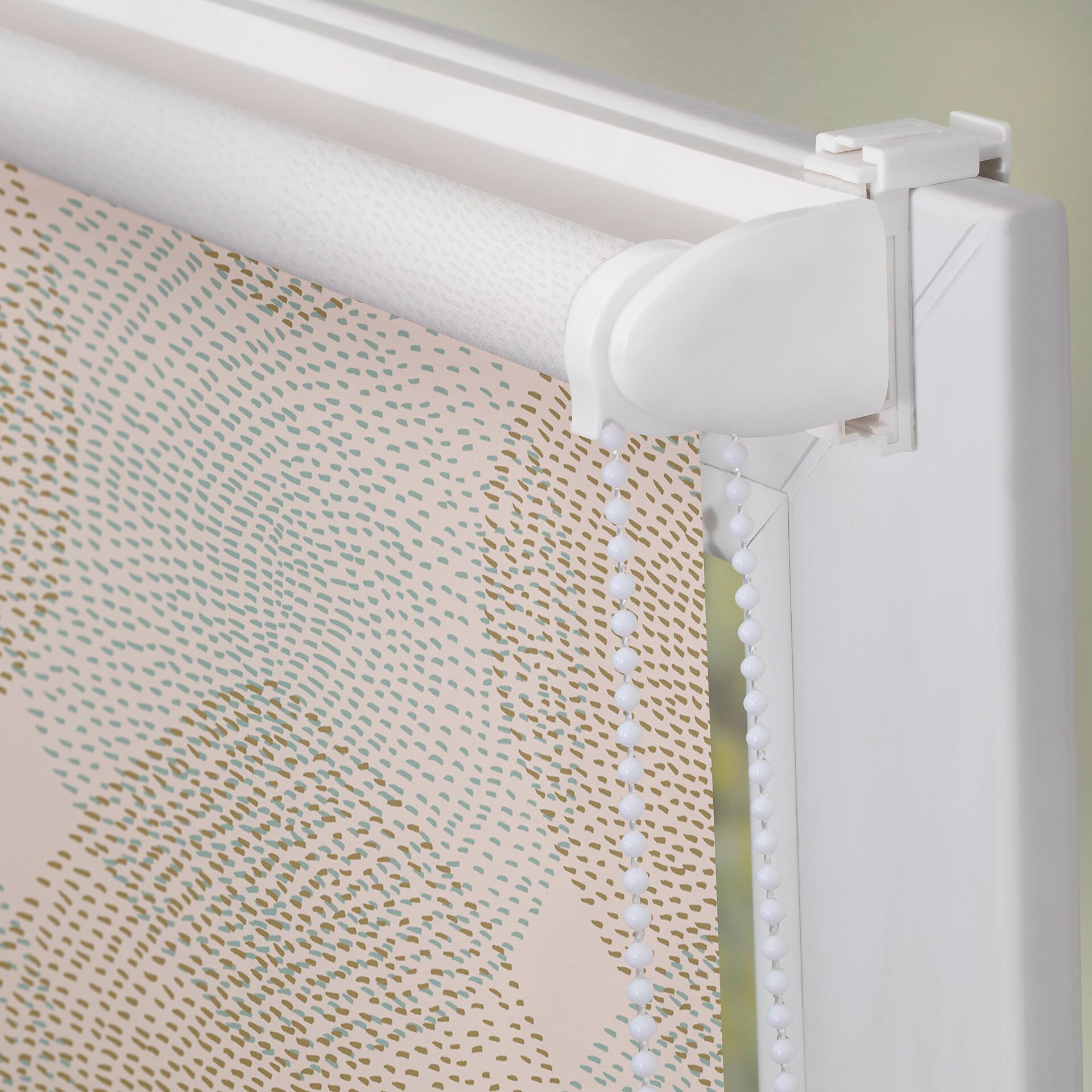 LICHTBLICK Verdunkelungsrollo Stripy Boho Drop beige B/L: ca. 70x150 cm