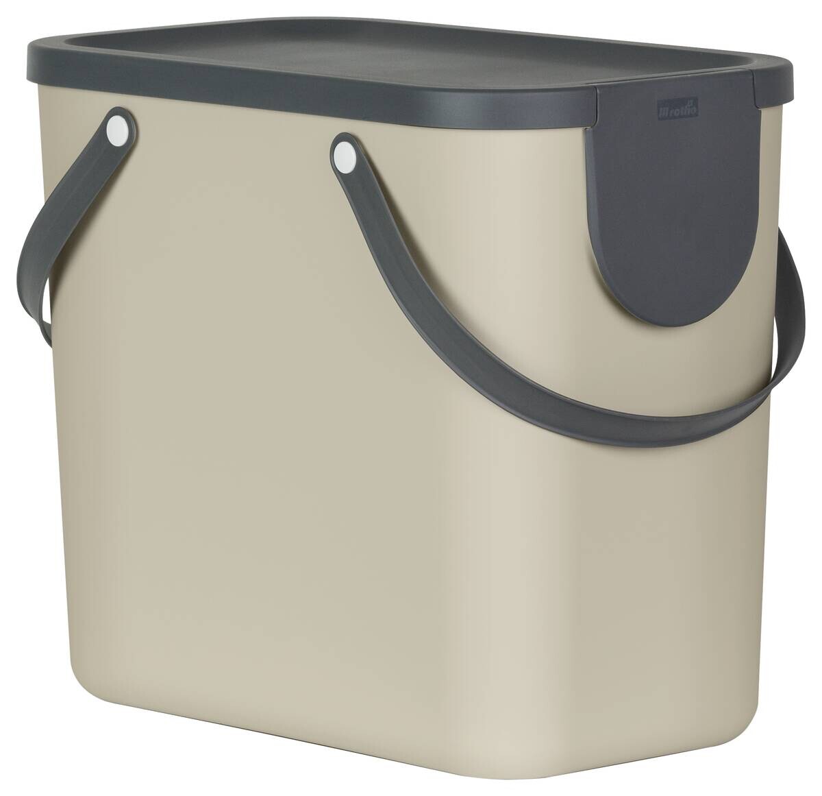 Rotho Abfalleimer ALBULA Cappuccino B/H/L: ca. 23,5x34x40 cm Rotho Abfalleimer ALBULA Cappuccino B/H/L: ca. 23,5x34x40 cm