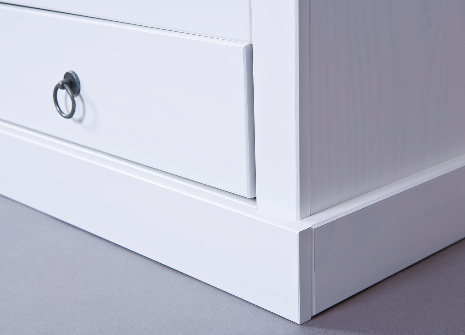 TV-Kommode Provence weiß lackiert B/H/T: ca. 118x45x39 cm