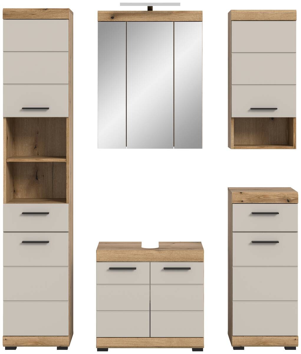 Badezimmer-Set Scout Evoke Oak Nachbildung Kaschmirgrau Nachbildung B/H/T: ca. 164x191x34 cm
