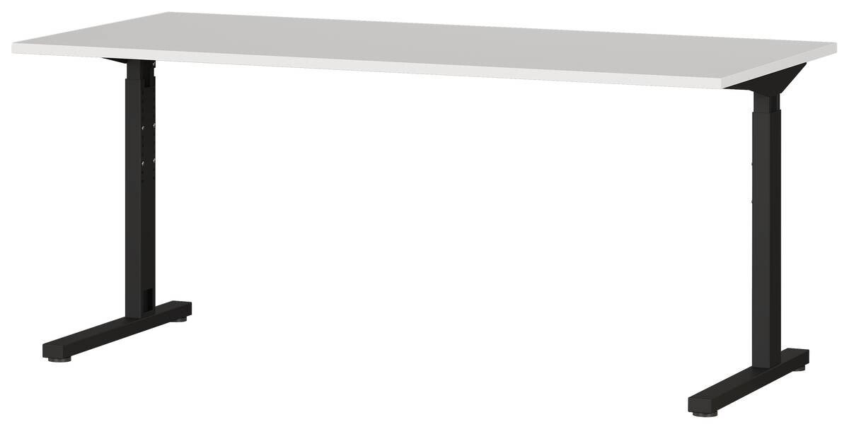 Schreibtisch 4252-581 Lichtgrau schwarz B/H/T: ca. 160x80x80 cm Schreibtisch 4252-581 Lichtgrau schwarz B/H/T: ca. 160x80x80 cm