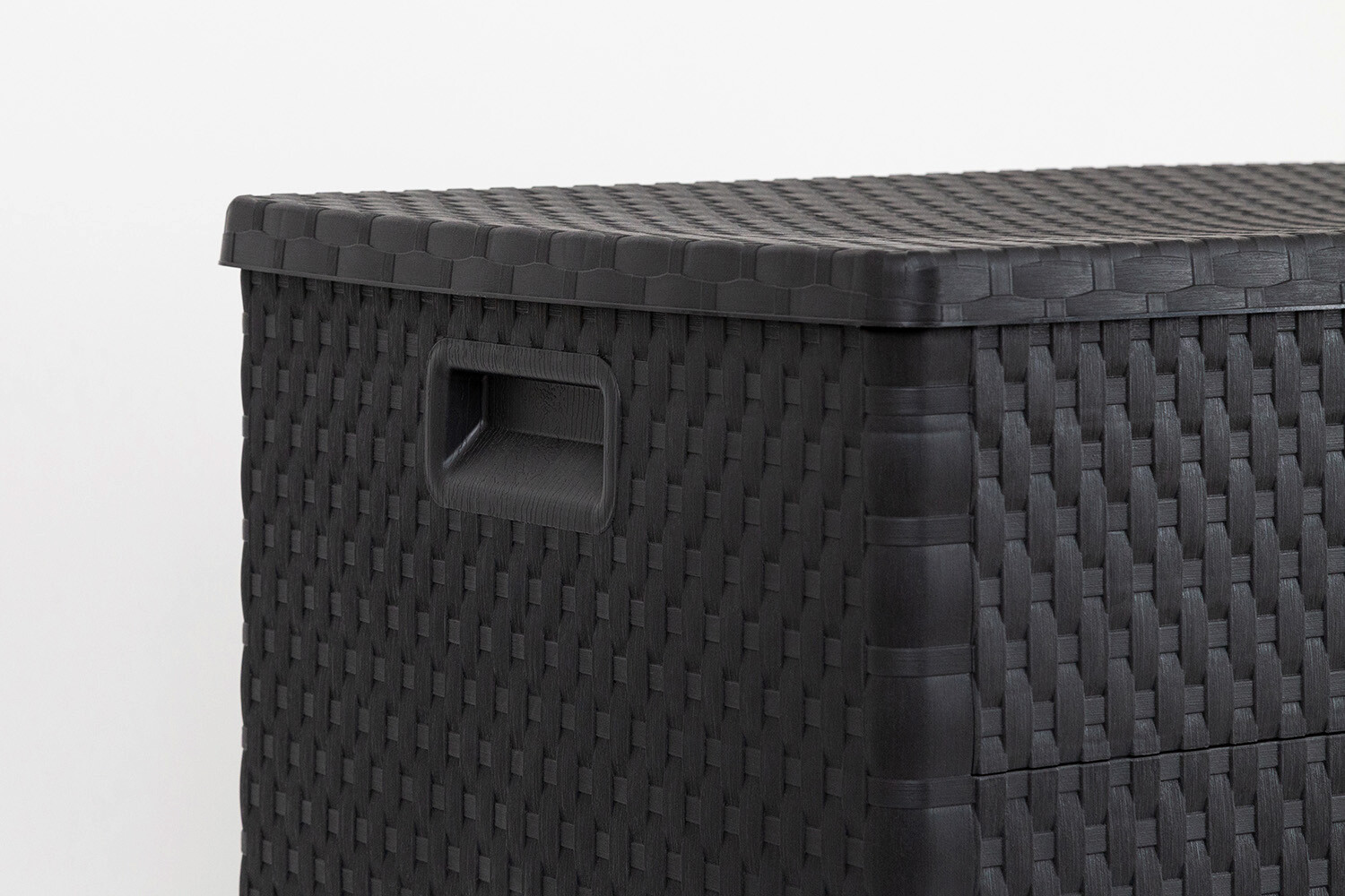 Toomax Aufbewahrungsbox Rattan anthrazit Kunststoff B/H/L: ca. 63x56x120 cm