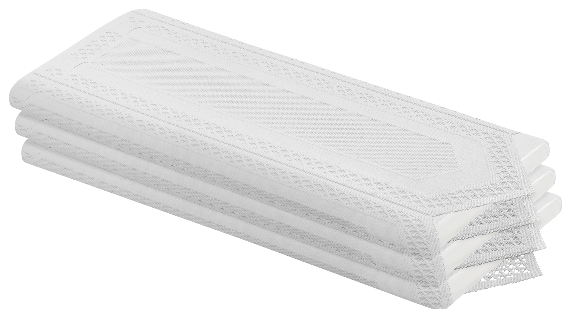 Scheibengardinen-Meterware weiß H: ca. 45 cm