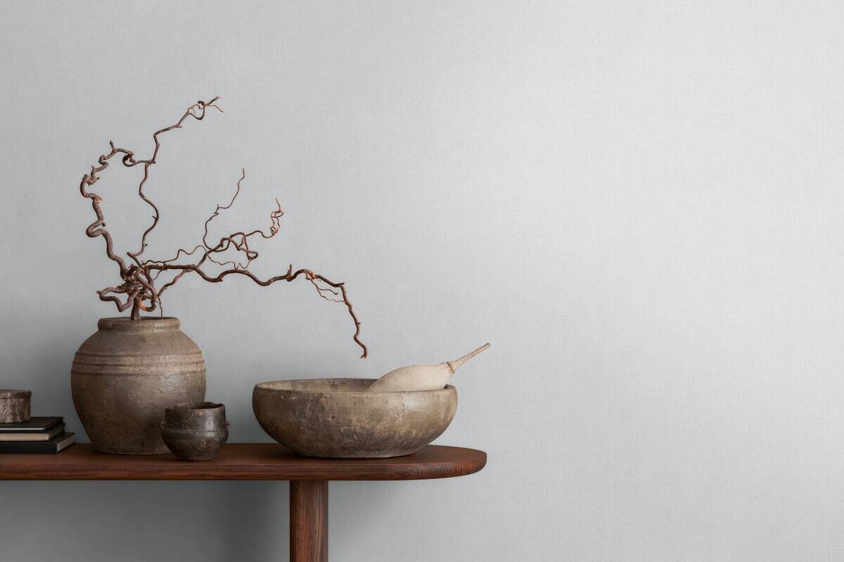 A.S.Creation Vliestapete hellgrau B/H/D: ca. 53x1005x9,3 cm