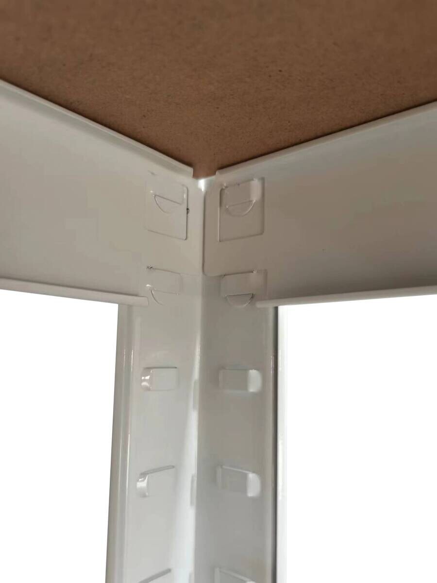 Schwerlaststeckregal weiß B/H/T: ca. 90x180x60 cm