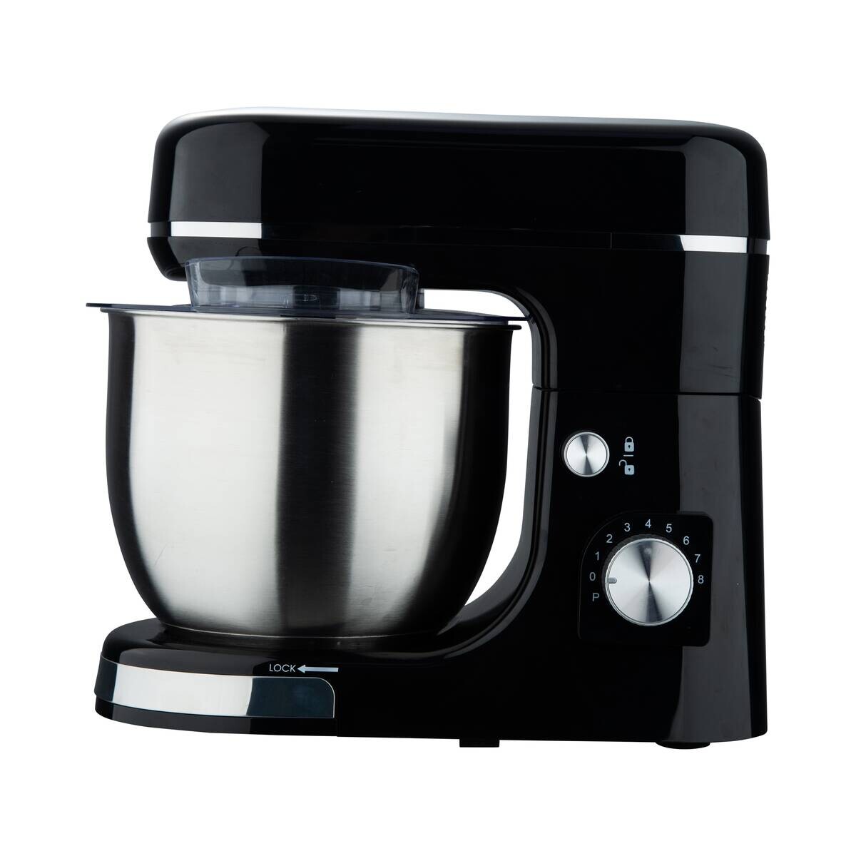 SWISS HOME Küchenmaschine schwarz silber Edelstahl B/H/L: ca. 23x33,5x38 cm