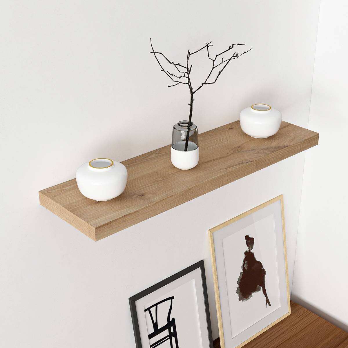 Wandboard Shelvy 80 Eiche Viking Nachbildung B/H/T: ca. 80x4x24 cm Wandboard Shelvy 80 Eiche Viking Nachbildung B/H/T: ca. 80x4x24 cm