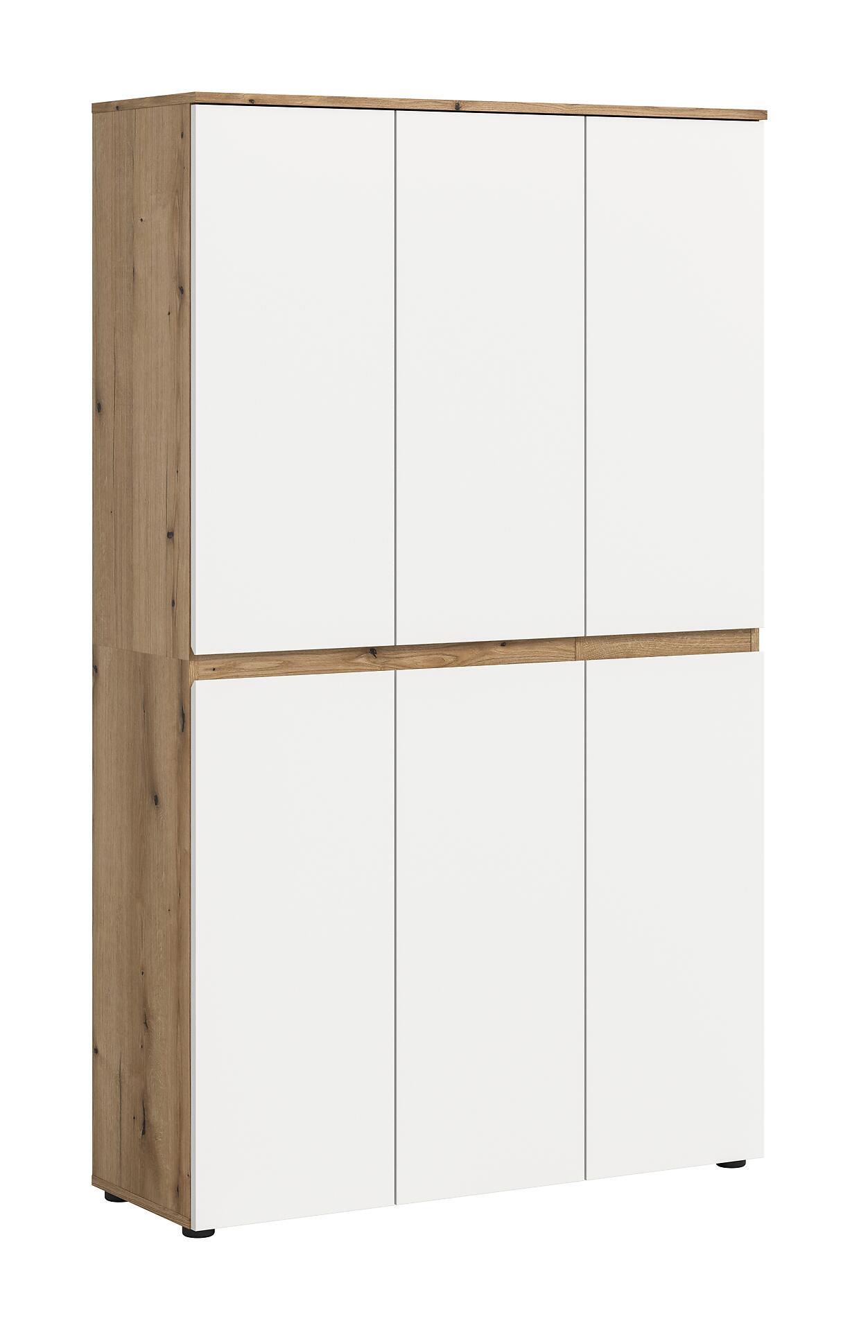 Schrank SCARPA Evoke Oak Nachbildung weiß B/H/T: ca. 105x175x37 cm