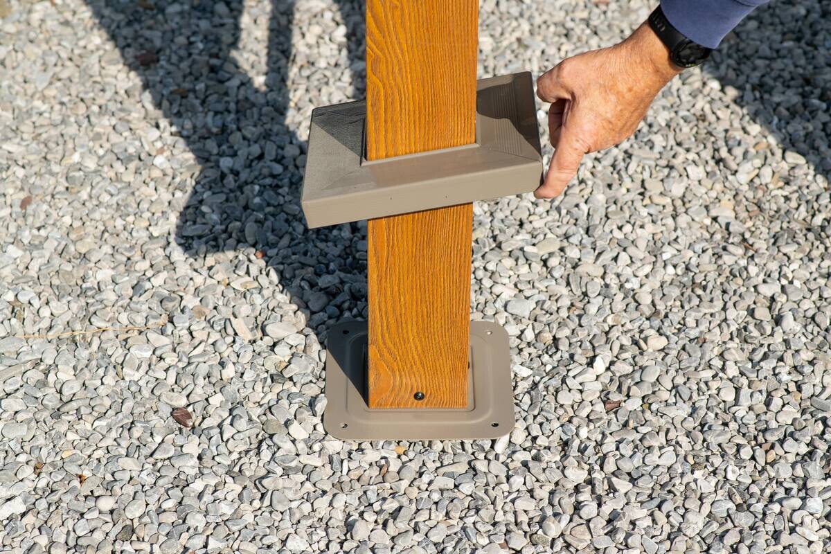 Sojag Pavillon Maui braun Aluminium B/H/L: ca. 178x278x243 cm