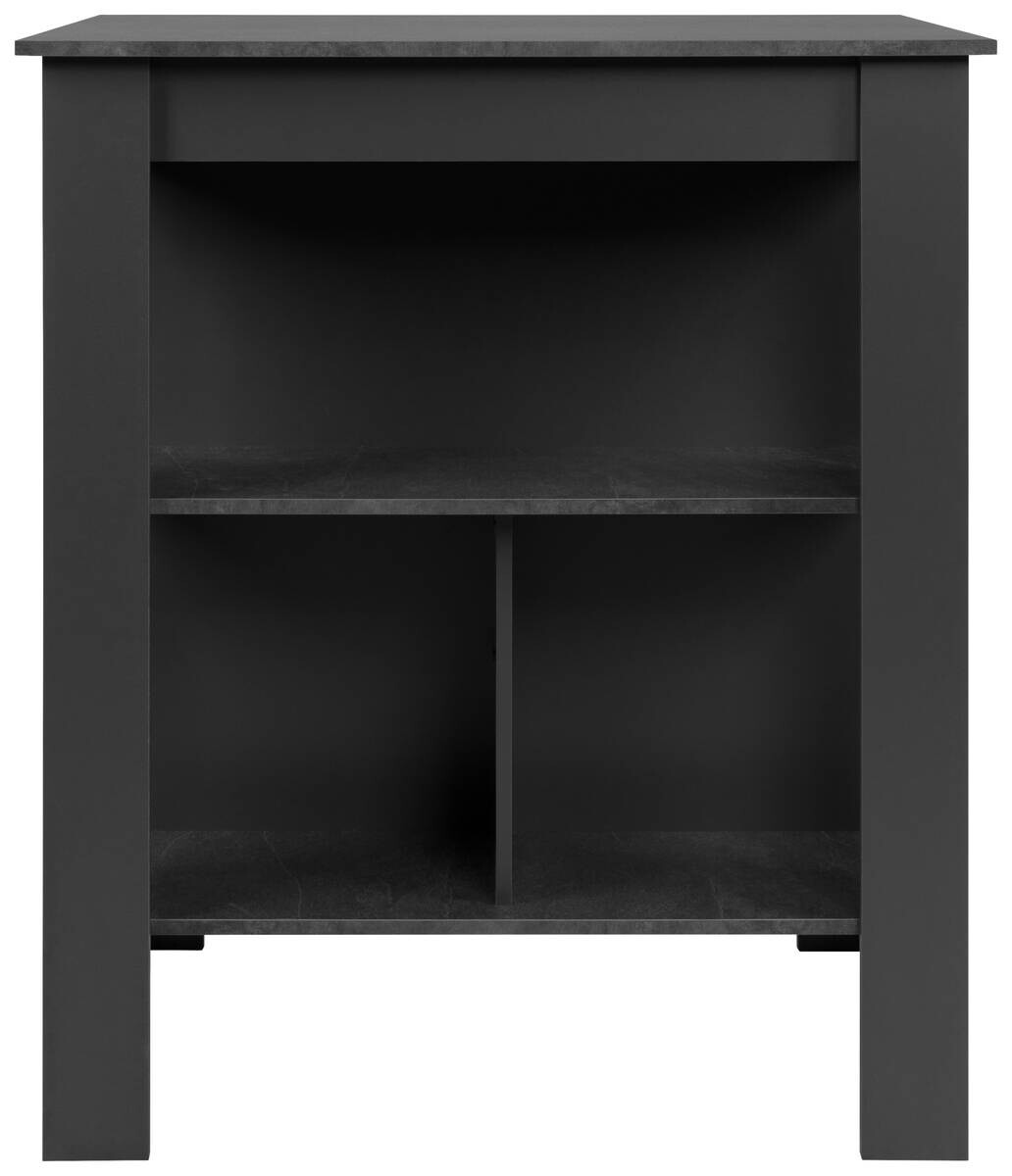 Bartisch Atlanta Schiefergrau Spanplatte B/H/T: ca. 92x106x68 cm