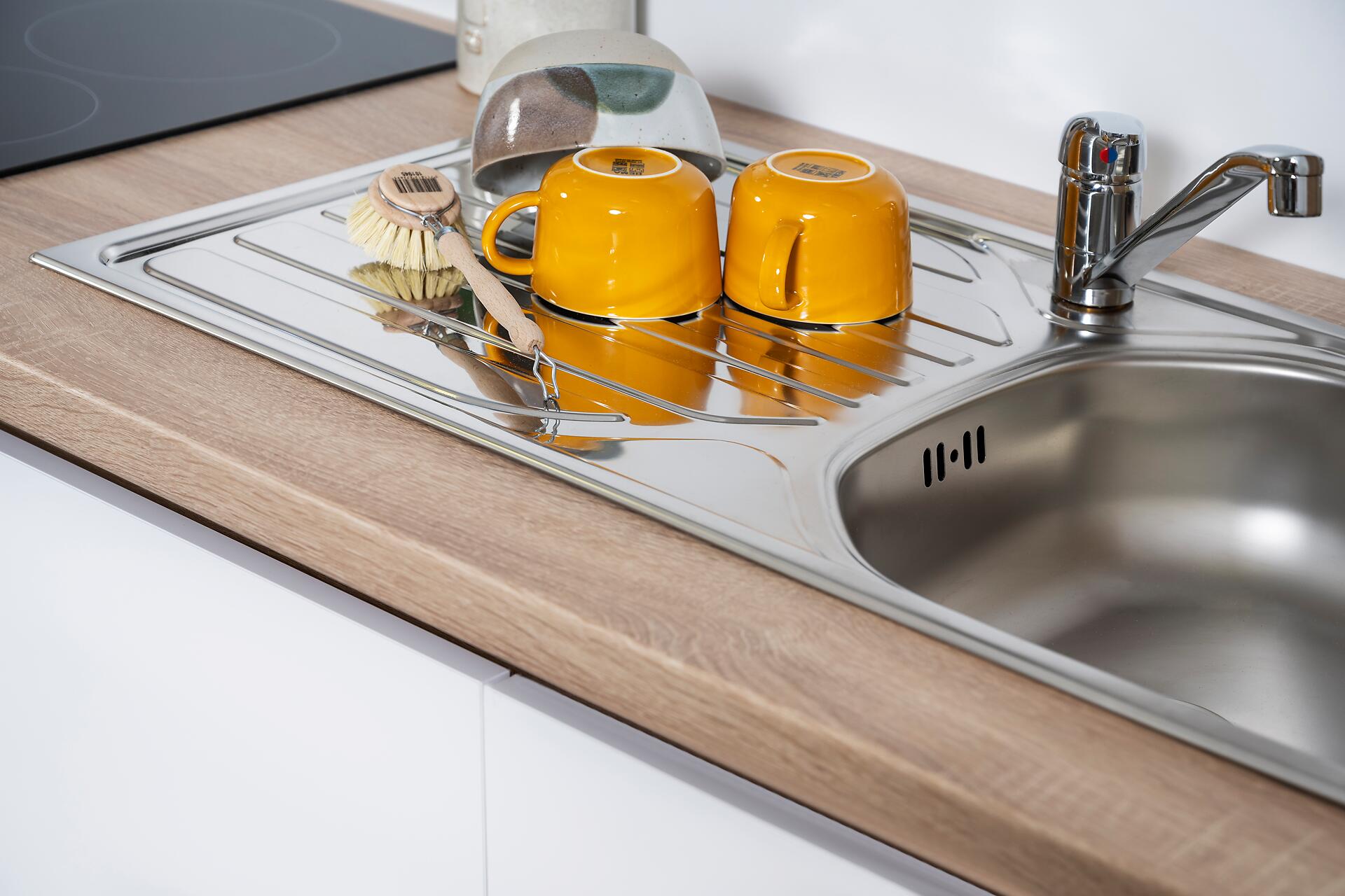 Respekta Küchenblock Economy weiß matt B/H/T: ca. 280x200x60 cm