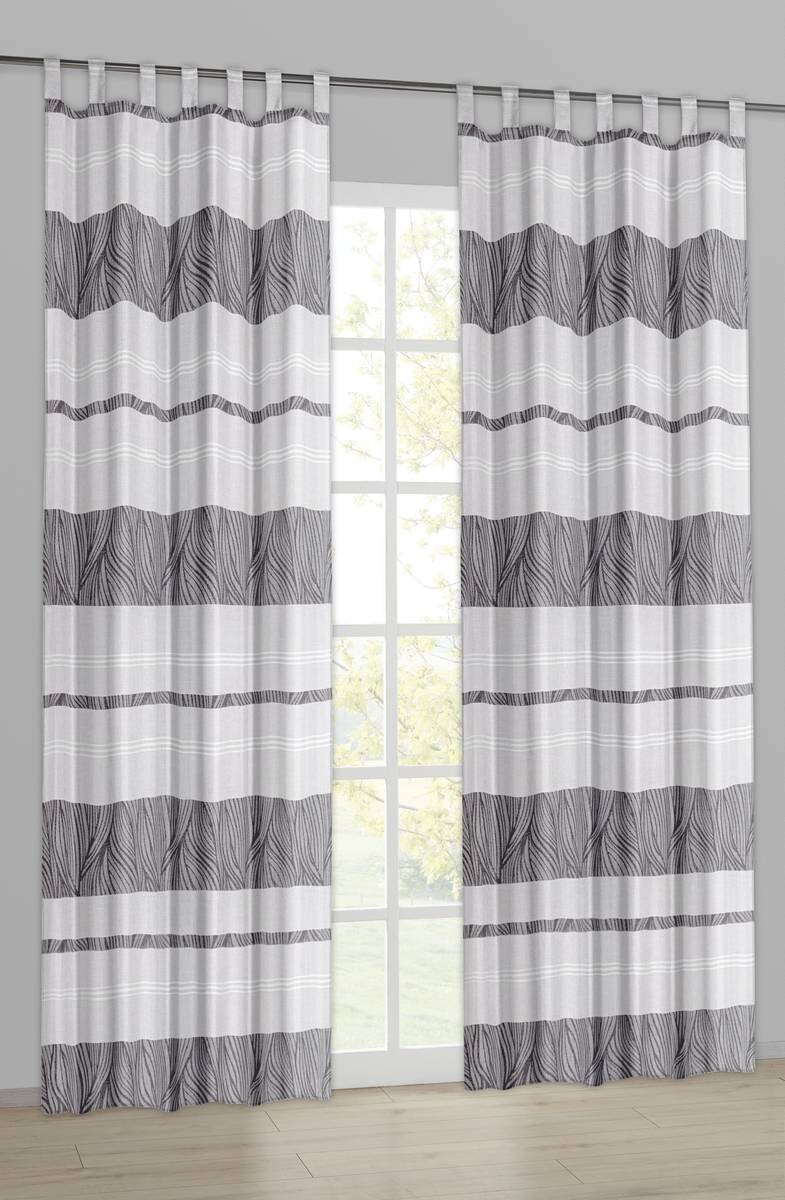 Kombivorhang Capri weiß B/L: ca. 135x245 cm