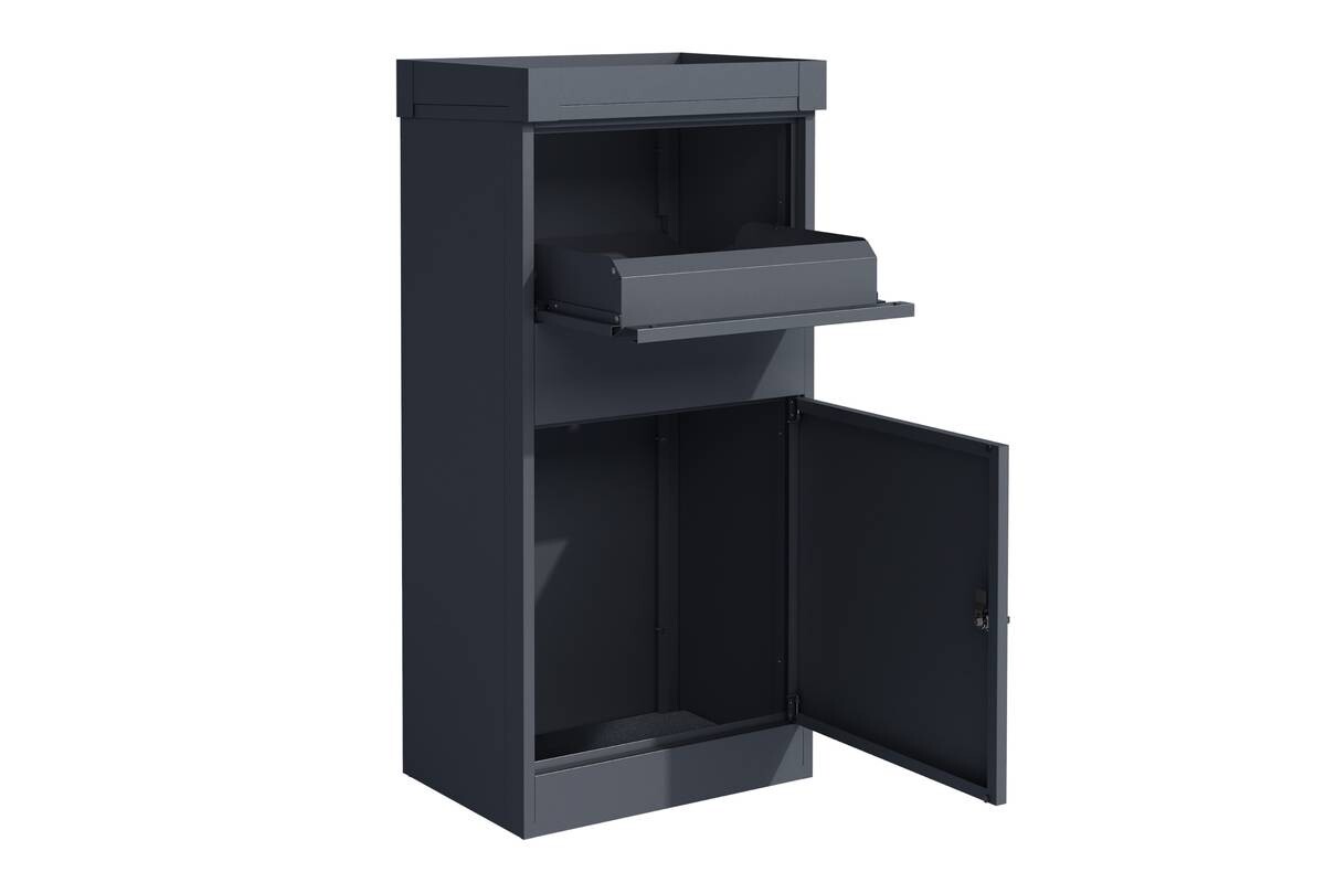 Westmann Paketbox Piet anthrazit B/H/T: ca. 50x105x37 cm