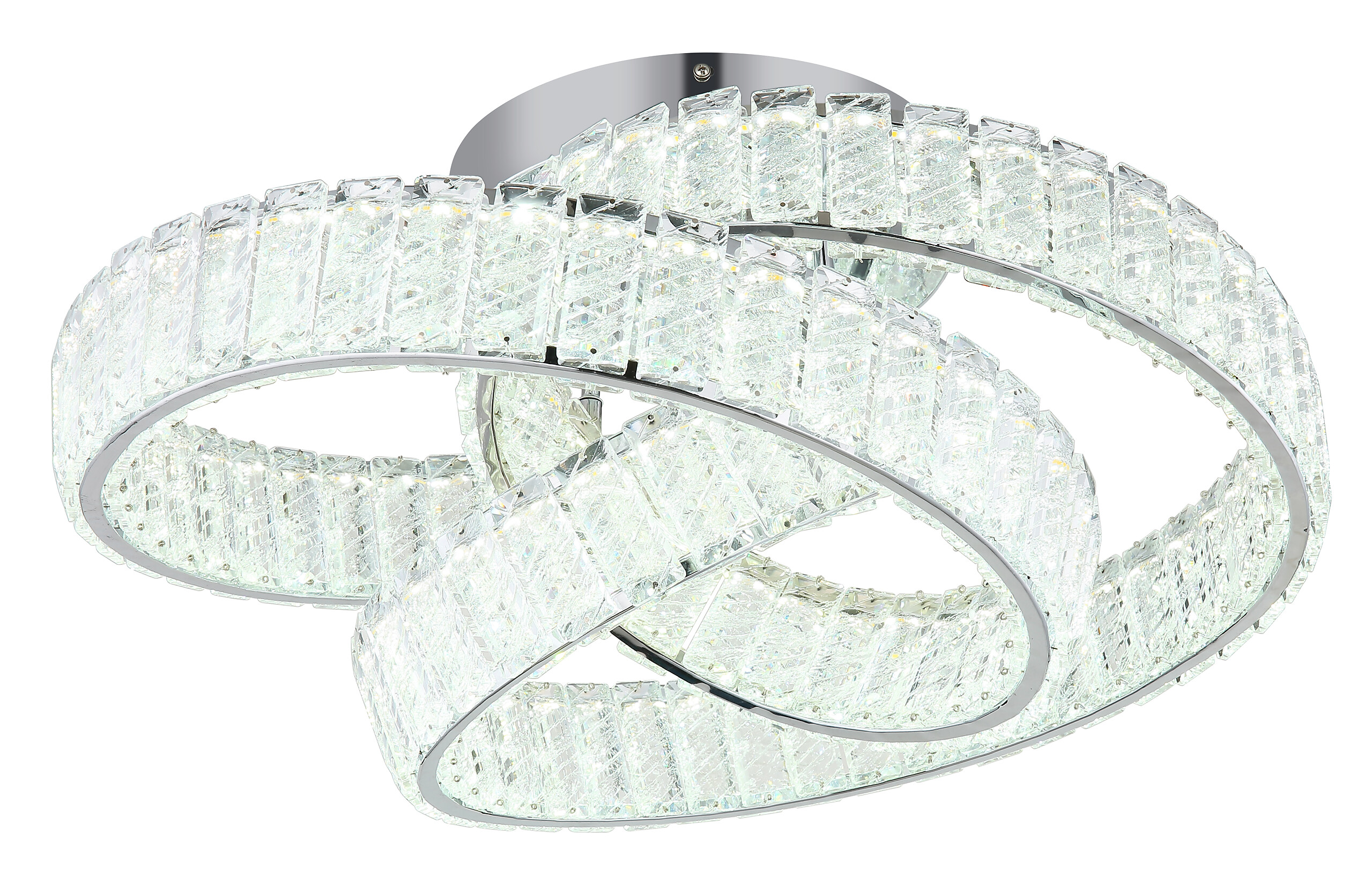 GLOBO Deckenleuchte Chrom klar Metall B/H/D: ca. 47x26x60 cm 1 Brennstellen