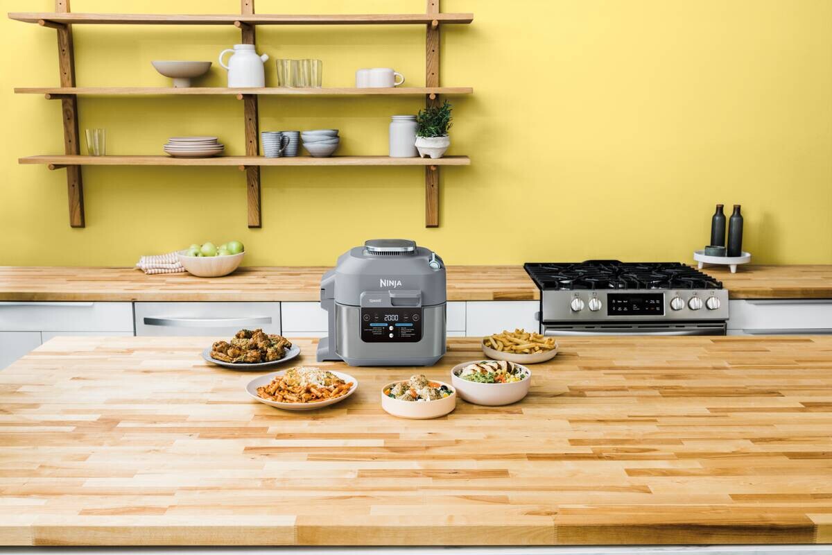 Ninja Heißluftfritteuse ON400EU grau Kunststoff B/H/L: ca. 33x31x35 cm ca. 5,7 l