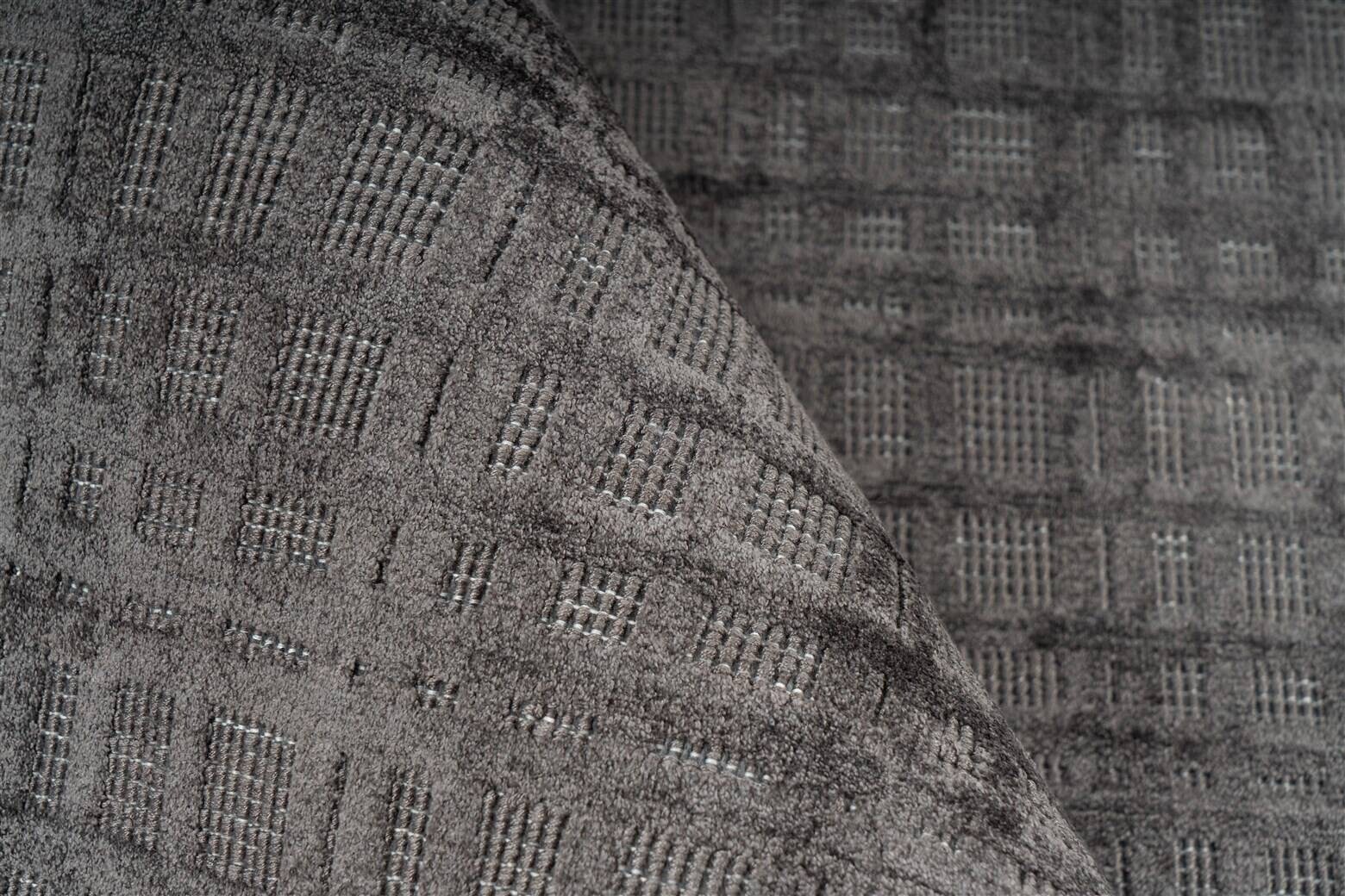 Padiro Kurzflorteppich Karma 125 anthrazit B/H/L: ca. 80x0,8x150 cm