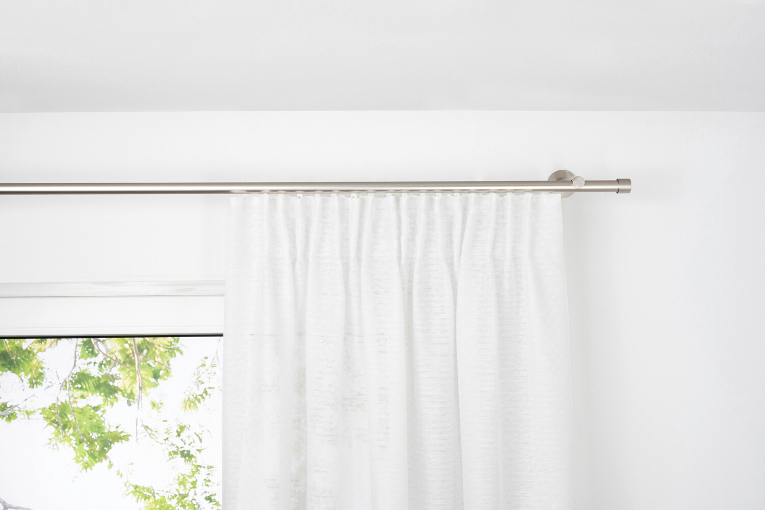 Kombivorhang 2er Pack Dot weiß B/L: ca. 135x245 cm Kombivorhang 2er Pack Dot weiß B/L: ca. 135x245 cm