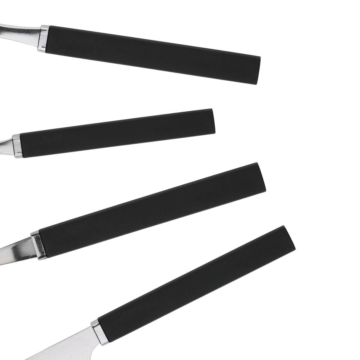 RENBERG Besteckset FUNNY BLACK schwarz Edelstahl 24 tlg.